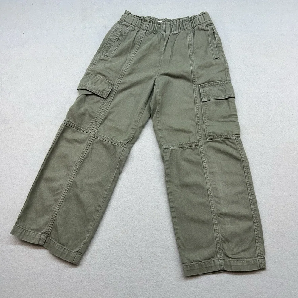 Gap Olive Green Cargo Pants Girls Size M Back To School Kids Clothes Y2K style